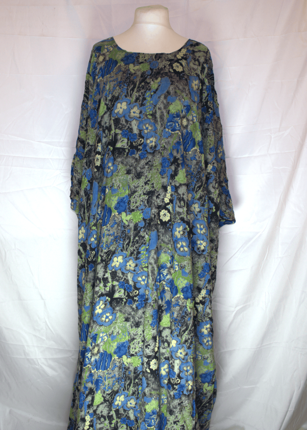 Floral Baati – Blue & Green