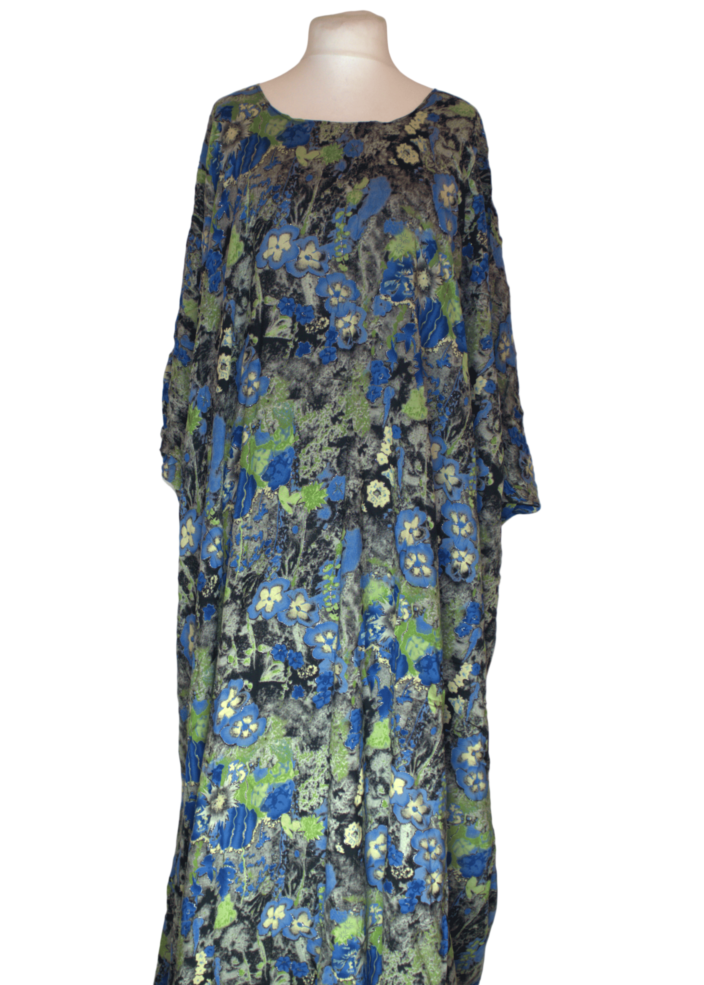 Floral Baati – Blue & Green